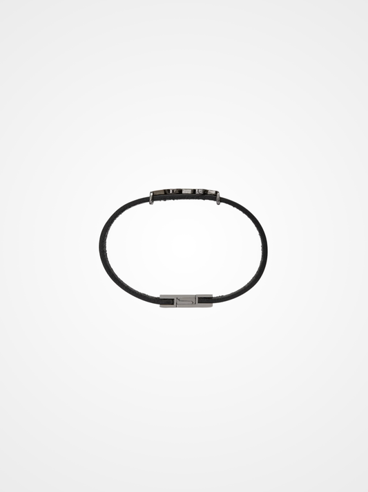 Leather Cassandre bracelet