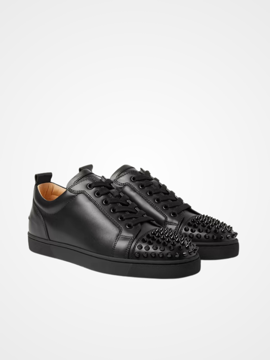 Spikes Leather Sneakers
